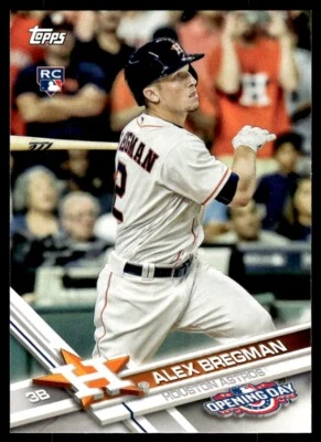 2017 Topps Opening Day Alex Bregman Rookie R57 Houston Astros #19 - Image 1 of 2
