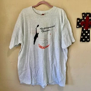 Vintage Fruit of The Loom Heavy Tahlequah Tennis Single Stitch T-Shirt XXXL Gray - Picture 1 of 7