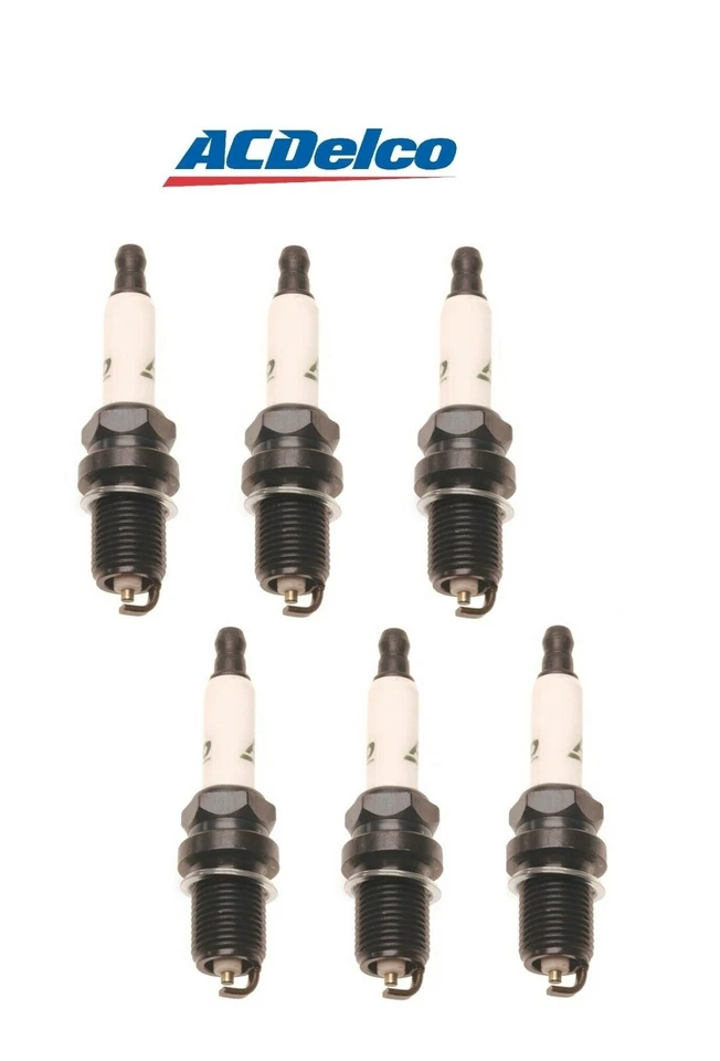 Conjunto de 6 velas de ignição AcDelco para Mercedes Benz 300TE C280 E320 S320 W202 W140 L6 - Imagem 1 de 1