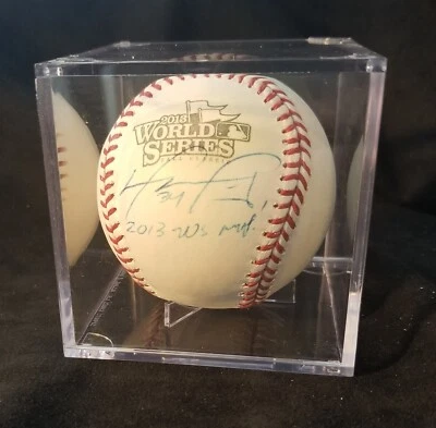 Better PSA Oth539 MLB MVP 2013 World Series David Ortiz Red Sox baseball signed - Image 1 of 4