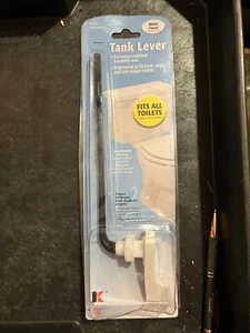 Universal Toilet Tank Flush Lever WHITE Handle Fit Most Toilet REPAIR PLUMBING - Picture 1 of 2