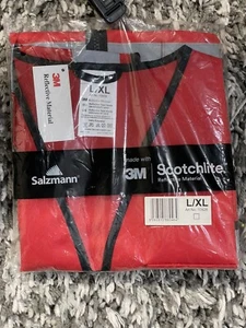 Salzmann Visibility Safety Vest 3M Scotchlite Reflective Material L/XL Adult - Picture 1 of 3