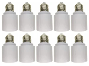 Base Adaptor for LED - Convert E39 Mogul Base to E26 Medium Base (10 PACK) - Picture 1 of 5