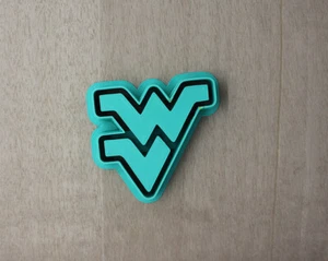Logotipo West Virginia WV, cortador de pendientes de arcilla, cortador de galletas, cortador de fondant - Imagen 1 de 3