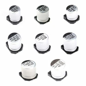 16 V SMD/SMT Aluminium Elektrolytkondensatoren Kapazität 10UF 22UF 47UF - 1000UF - Bild 1 von 25
