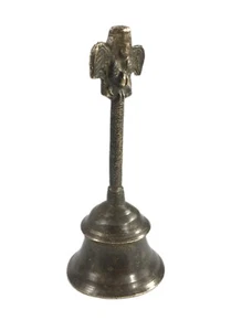 Brass Hindu God Garuda Figure Temple Bell Pooja Bell Priest Accessories. G70-299 - Picture 1 of 8