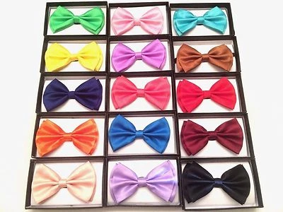 Men Fashion Pre-tied Bow Tie Wedding Party Prom Tuxedo Adjustable Bowtie Necktie - Image 1 of 4