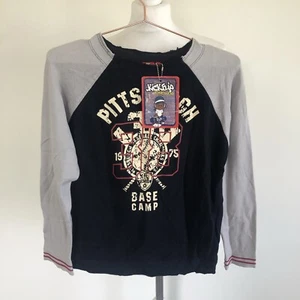 Kickflip Boardwear Top Age 9-10 BNWT Top Navy Grey Multicoloured Long Sleeved - Picture 1 of 12