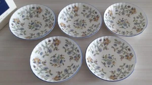 Minton Haddon Hall Blue Salad Bowl 17cm 5 Set - Picture 1 of 11