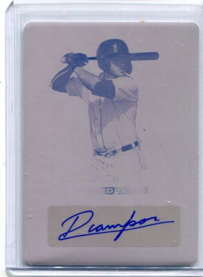 2021 Leaf Trinity Magenta Autographs Roberto Campos Auto Printing Plate 1/1 - Image 1 of 2
