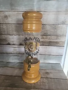 Vintage Brandy/Cognac Glas & Holz Spender - Bild 1 von 13