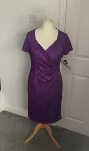 CHANGES BY TOGETHER LADIES CROSS OVER DRESS UK SIZE 14 - Picture 1 of 2