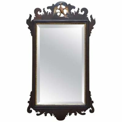 IMPRESIONANTE ESPEJO GEORGIANO CIRCA 1760 THOMAS CHIPPENDALE PHOENIX MADERA DORADA CAOBA Foto 1 de 4