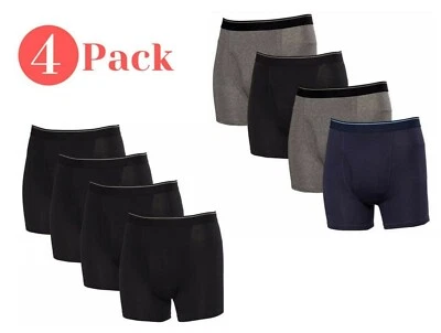 Kirkland Signature Men’s 4-Pack Stretch Cotton Boxer Briefs  - Image 1 of 4