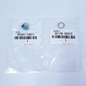 OEM Transmission Drain Plug 90341-10011 Gasket 35178-30010 FOR Toyota Lexus - Picture 1 of 7