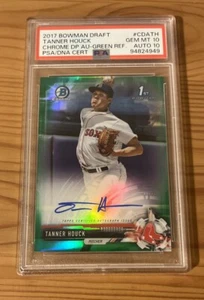 2017 Bowman Draft Tanner Houck Green Refractor /99 PSA Gem Mint 10 Auto DNA 10 - Bild 1 von 2