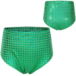 Kids Girls Panties Metallic Bottoms Bike Briefs Yoga Sportwear Exercise Shorts - Picture 1 of 58