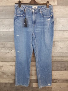 Paige Relaxed Noella Jeans 29 Mid Blue Super Relaxed Straight Leg Classic - Picture 1 of 15