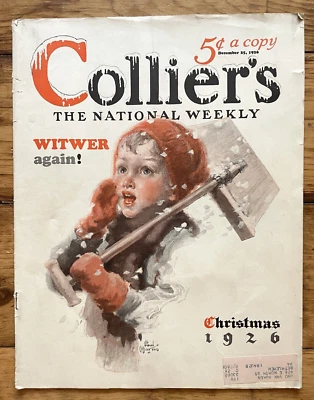 Collier's Magazine December 25, 1926 Christmas Complete Issue  Grantland Rice VG - Image 1 of 4