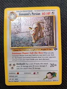 Giovanni's Persian 8/132 Gym Challenge (Gc8) Pokemon TCG - Foto 1 di 20