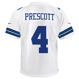 Dak Prescott  #4 Dallas Cowboys Nike Youth  Game Jersey -White