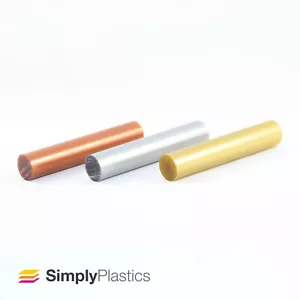 Varilla de Perspex de plástico acrílico extruido efecto metálico/varios diámetros - Imagen 1 de 4