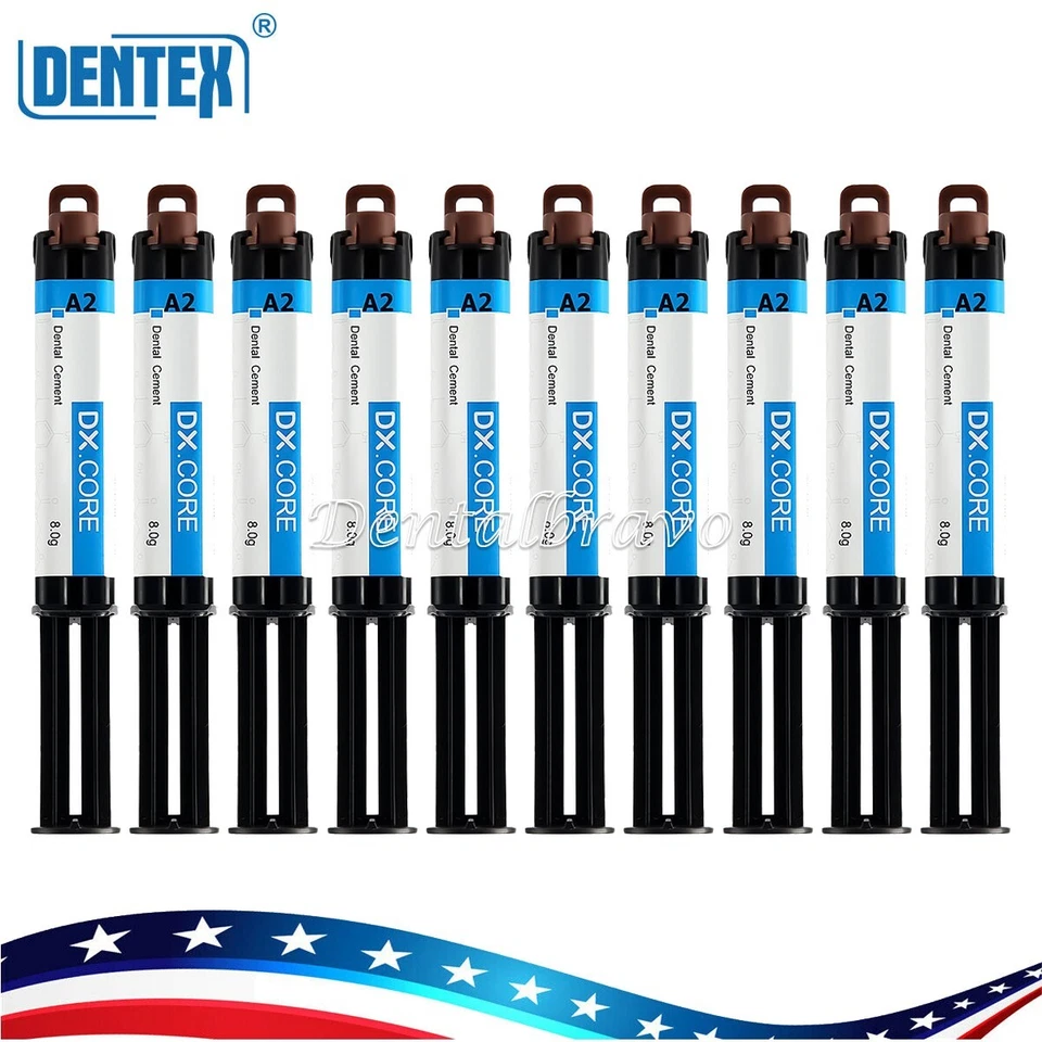 10 XDental Dual Cure Flowable Composite Resin Core Build Up Refill A2 8g Syringe - Image 1 of 4