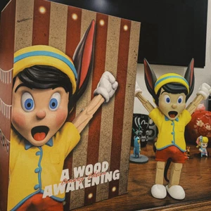 Mighty Jaxx A WOOD AWAKENING Pinocchio Limited Collectible Vinyl Figure In Stock - Picture 1 of 6