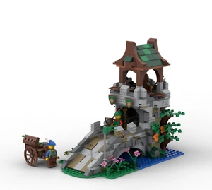 MOC aus LEGO®-Teilen Forestmen Brückenwachturm Ritter Passt zu 10332 BrM2314 - Bild 1 von 12