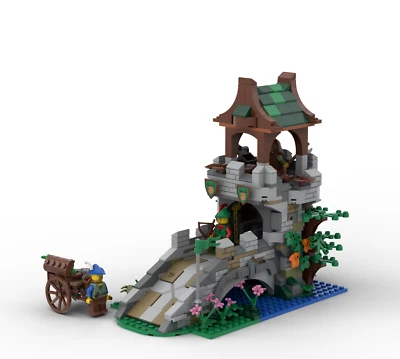 MOC aus LEGO®-Teilen Forestmen Brückenwachturm Ritter Passt zu 10332 BrM2314 - Bild 1 von 4