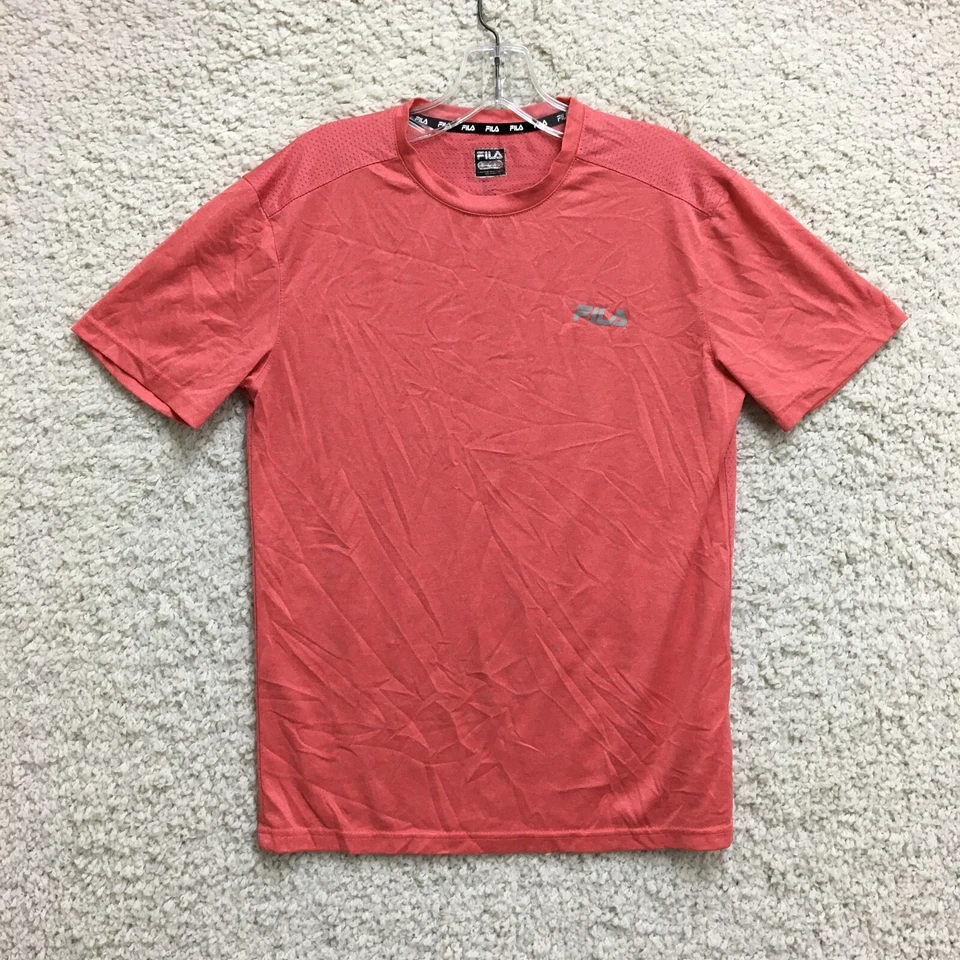FILA Shirt Small Adult Pink Crew Neck Short Sleeve Athletic Casual Tee Mens S - Image 1 of 4