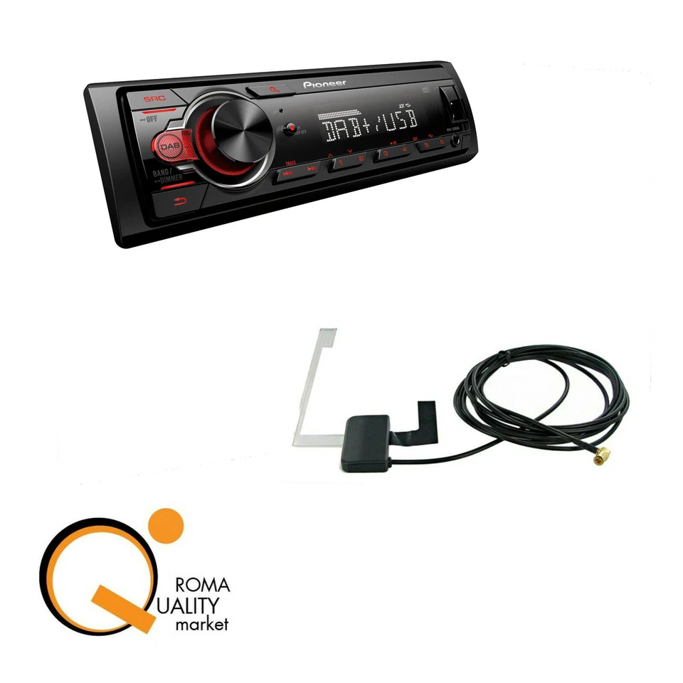 PIONEER MVH 130 DAB AUTORADIO 1 DIN DAB+ ANTENNA USB AUX FLAC MP3 WMA MVH-130DAB - Immagine 1 di 1