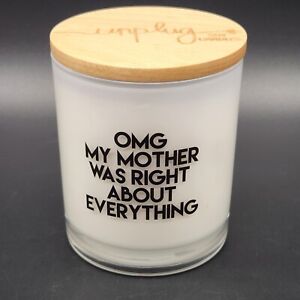 Unplug Soy Candle Lavender Scent New 1 Wick My Mother Was Right About Everything
