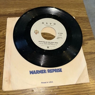 Devo Working in the Coal Mine 7" EP-3595  1981 Warner Bros Specialty - Image 1 of 2