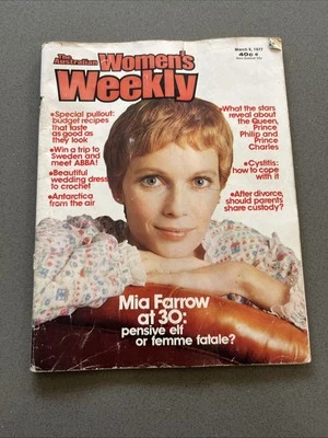 ABBA, MIA Farrow, Jackie Onassis - Women’s Weekly 1977 - Image 1 of 4