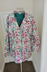 Tulchan Floral Lined Cotton Jacket Mac 18 - Picture 1 of 5