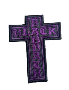 Black Sabbath Patch Iron on Embroidered Cross Patch High Quality 3.75 X 3 Inches - Picture 1 of 1