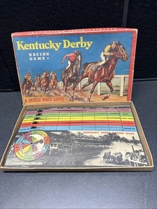 1938 VINTAGE WHITMAN KENTUCKY DERBY RACING GAME HORSE RACE WAR ADMIRAL VERY RARE - Picture 1 of 12