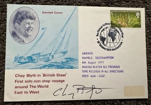 Yatchsman CHAY BLYTH CBE signierter Umschlag - Bild 1 von 2