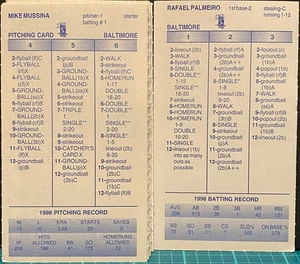 1998 BALTIMORE ORIOLES, STRAT-O-MATIC Baseball, ORIGINALE, da VG a NM, 29 carte - Foto 1 di 1