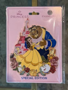 Disney PALM Beauty and the Beast Castle Pin Jumbo 5" LE 200 New! - Picture 1 of 2