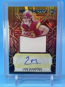 2024 Panini Obsidian ~ LUKE MCCAFFREY ~ FOTL MOLTEN RC Patch AUTO #'d /28 🔥 - Picture 1 of 19