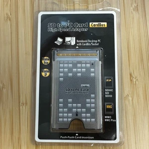 CardBus 32-bit SD-PC Card High Speed Adapter SDHC SDIO MMC/MMCPlus Model SDCBA - Picture 1 of 4