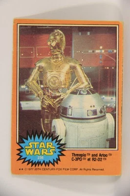 Star Wars 1977 Vintage Trading Card #236 Threepio And Artoo FR-ENG OPC L019844 - Image 1 of 2