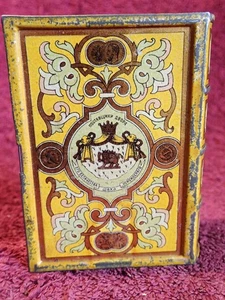 ANTICA SCATOLA DI LATTA SAPONE A FORMA DI LIBRO " FORNITORE PERSIANO SHAH " IMP. RUSSIA RUSSA - Foto 1 di 7