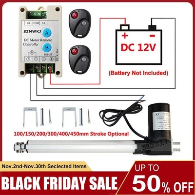 Электрический подъемный линейный привод 6000N 1320 фунтов постоянный ток 12 В с контроллером двигателя - Изображение 1 из 4