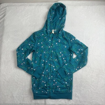 Y2K Forever Full Zip Long Sleeve Blue Paper Clip Hoodie Women's Size Small - Image 1 of 4