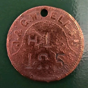 J&G Wells Ltd Pit Check Tally Medaille - North Derbyshire - Bild 1 von 2