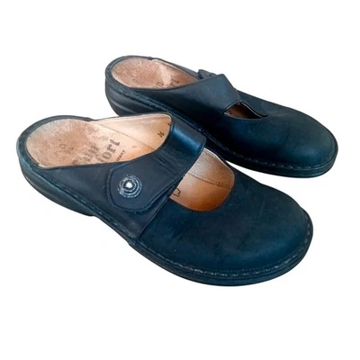 Finn Comfort Black Mary Jane Slip On Loafer Slides Size 36 - Image 1 of 4