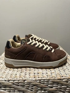GREATS Brooklyn Men’s Cooper Low Lace-Up Brown Sneakers Size 9.5 US New with Box - Afbeelding 1 van 10